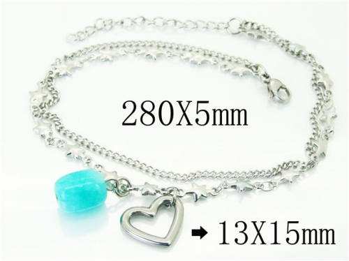 BC Wholesale Anklets Jewelry Stainless Steel 316L Anklets NO.#BC21B0489HJC