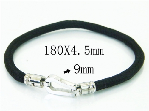 BC Jewelry Wholesale Leather Bracelet Stainless Steel Bracelet Jewelry NO.#BC64B1536NX