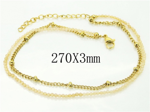 BC Wholesale Anklets Jewelry Stainless Steel 316L Anklets NO.#BC21B0501HKB