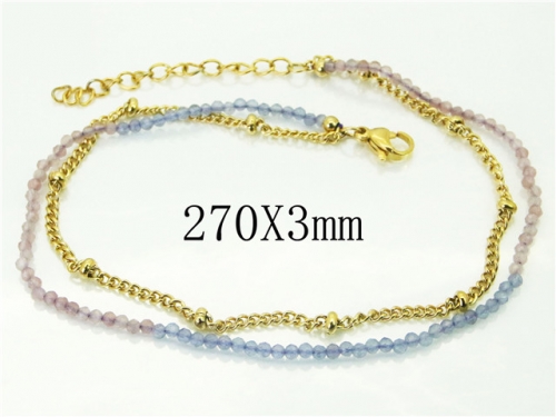 BC Wholesale Anklets Jewelry Stainless Steel 316L Anklets NO.#BC21B0500HKF
