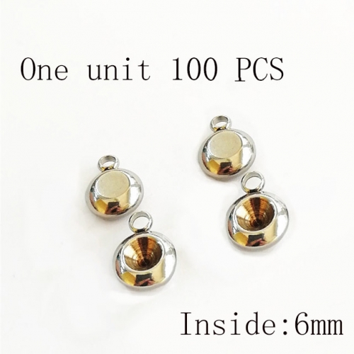 Wholesale DIY Jewelry Stainless Steel 316L Bead Caps or Pendant Caps Fittings NO.#SJ137A0040