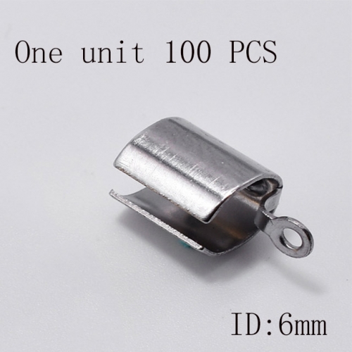 Wholesale DIY Jewelry Stainless Steel 316L Crimps and Cord Ends Fittings NO.#SJ137AS6060