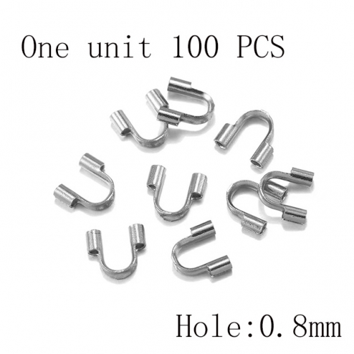 Wholesale DIY Jewelry Stainless Steel 316L Crimps and Cord Ends Fittings NO.#SJ137AS3048