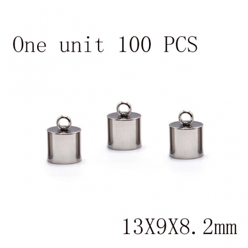 Wholesale DIY Jewelry Stainless Steel 316L Crimps and Cord Ends Fittings NO.#SJ137A1398