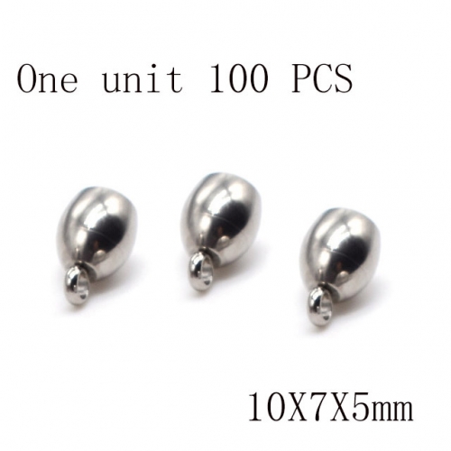 Wholesale DIY Jewelry Stainless Steel 316L Crimps and Cord Ends Fittings NO.#SJ137A0750