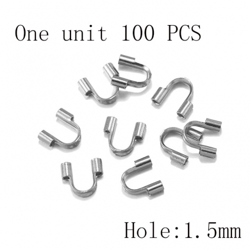 Wholesale DIY Jewelry Stainless Steel 316L Crimps and Cord Ends Fittings NO.#SJ137AS30415