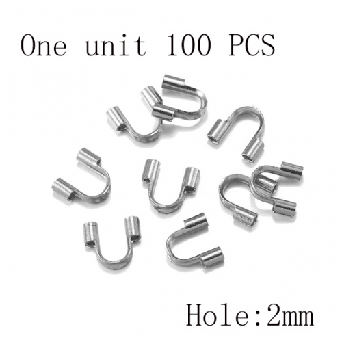 Wholesale DIY Jewelry Stainless Steel 316L Crimps and Cord Ends Fittings NO.#SJ137AS3042