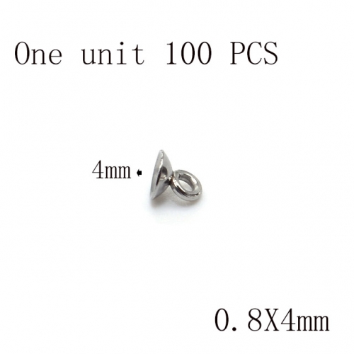 Wholesale DIY Jewelry Stainless Steel 316L Bead Caps or Pendant Caps Fittings NO.#SJ137A0844