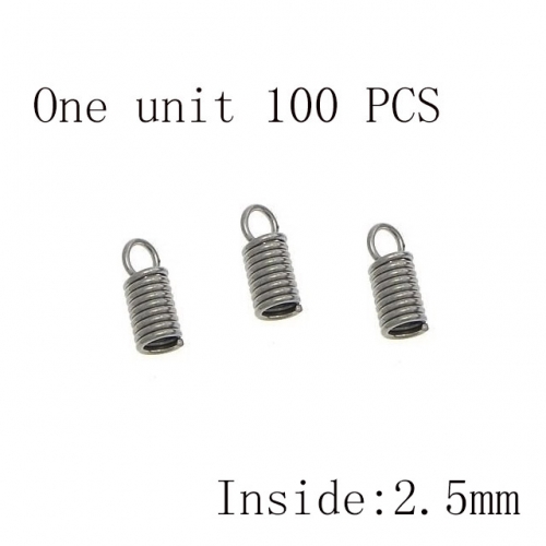 Wholesale DIY Jewelry Stainless Steel 316L Crimps and Cord Ends Fittings NO.#SJ137A0032