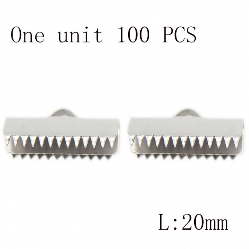 Wholesale DIY Jewelry Stainless Steel 316L Crimps and Cord Ends Fittings NO.#SJ137A2000