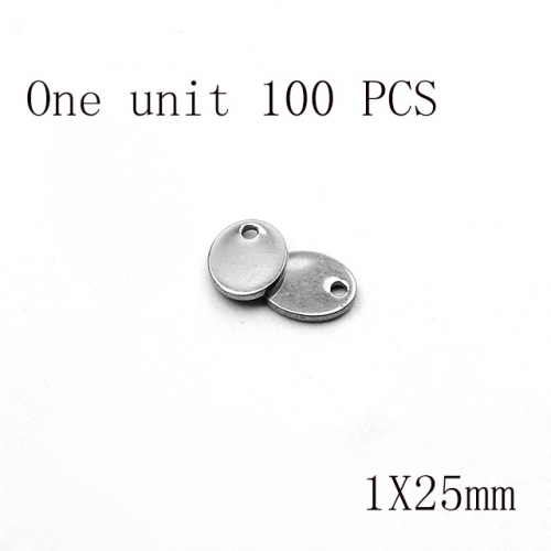 Wholesale DIY Jewelry Stainless Steel 316L Round Piece Fitting NO.#SJ137AS0869
