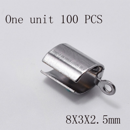 Wholesale DIY Jewelry Stainless Steel 316L Crimps and Cord Ends Fittings NO.#SJ137AS8325