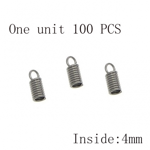 Wholesale DIY Jewelry Stainless Steel 316L Crimps and Cord Ends Fittings NO.#SJ137A0035