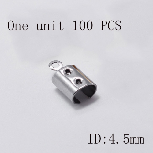 Wholesale DIY Jewelry Stainless Steel 316L Crimps and Cord Ends Fittings NO.#SJ137AS1155