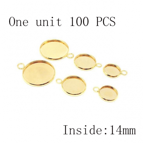 Wholesale DIY Jewelry Stainless Steel 316L Bead Caps or Pendant Caps Fittings NO.#SJ137AGB1614