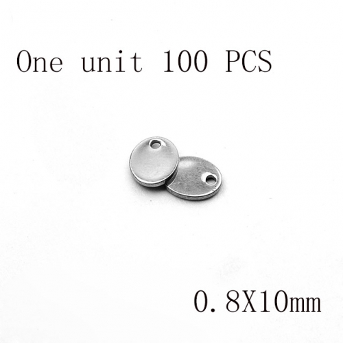 Wholesale DIY Jewelry Stainless Steel 316L Round Piece Fitting NO.#SJ137AS0864