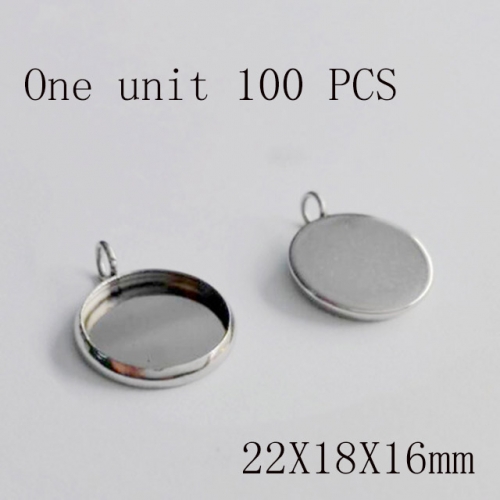 Wholesale DIY Jewelry Stainless Steel 316L Bead Caps or Pendant Caps Fittings NO.#SJ137A1266