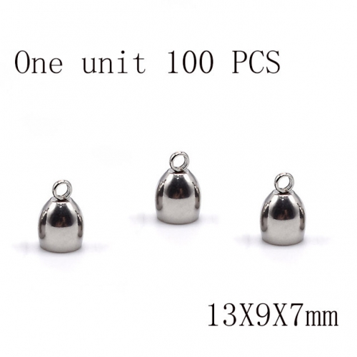 Wholesale DIY Jewelry Stainless Steel 316L Crimps and Cord Ends Fittings NO.#SJ137A1397