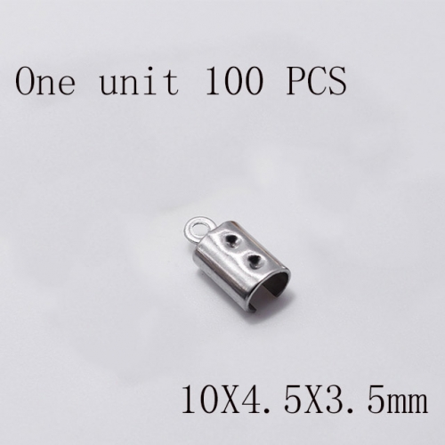 Wholesale DIY Jewelry Stainless Steel 316L Crimps and Cord Ends Fittings NO.#SJ137AS1045