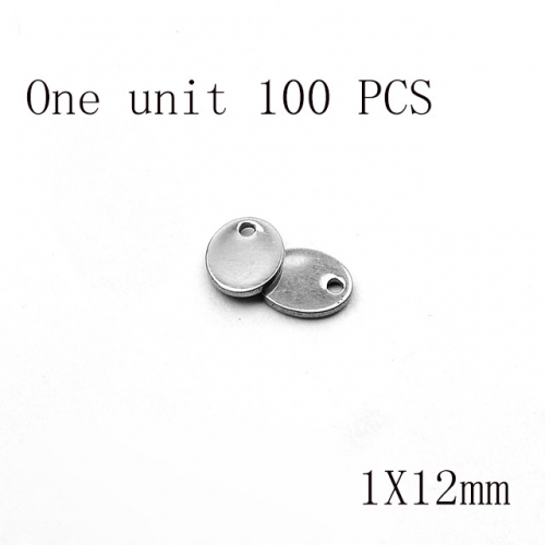 Wholesale DIY Jewelry Stainless Steel 316L Round Piece Fitting NO.#SJ137AS0865