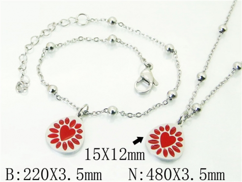 BC Wholesale Fashion Jewelry Sets Stainless Steel 316L Jewelry Sets NO.#BC91S1418HQQ