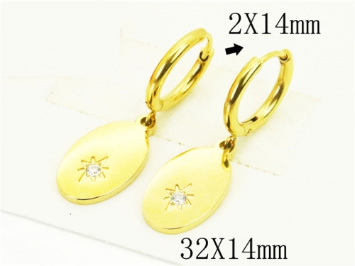 BC Wholesale Jewelry Earrings 316L Stainless Steel Earrings Or Studs NO.#BC06E0348NF
