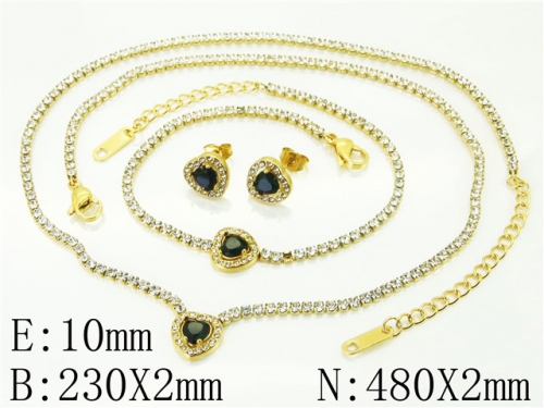 BC Wholesale Fashion Jewelry Sets Stainless Steel 316L Jewelry Sets NO.#BC59S2428I2L