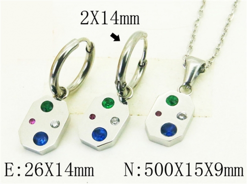 BC Wholesale Fashion Jewelry Sets Stainless Steel 316L Jewelry Sets NO.#BC06S1104HIC