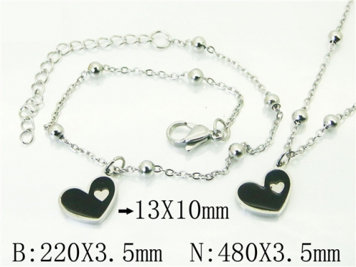 BC Wholesale Fashion Jewelry Sets Stainless Steel 316L Jewelry Sets NO.#BC91S1422HFF