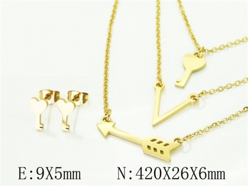 BC Wholesale Fashion Jewelry Sets Stainless Steel 316L Jewelry Sets NO.#BC57S0130NG