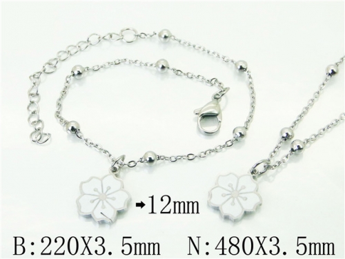 BC Wholesale Fashion Jewelry Sets Stainless Steel 316L Jewelry Sets NO.#BC91S1414HRR