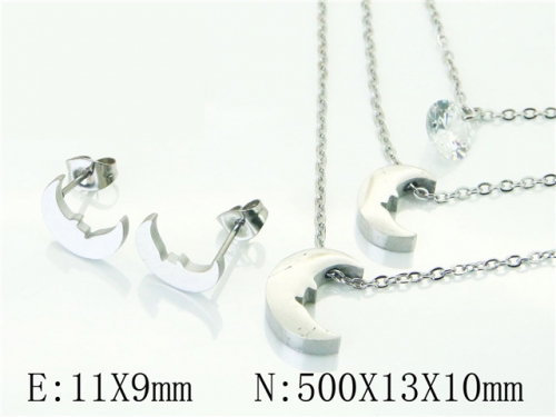 BC Wholesale Fashion Jewelry Sets Stainless Steel 316L Jewelry Sets NO.#BC57S0098MW