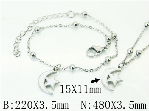 BC Wholesale Fashion Jewelry Sets Stainless Steel 316L Jewelry Sets NO.#BC91S1429HSS