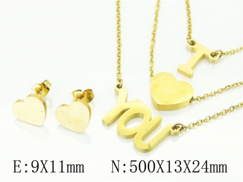 BC Wholesale Fashion Jewelry Sets Stainless Steel 316L Jewelry Sets NO.#BC57S0097NS