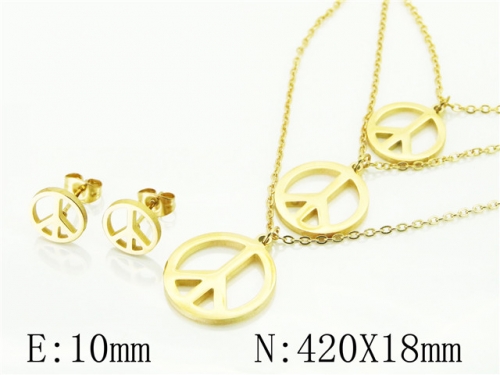 BC Wholesale Fashion Jewelry Sets Stainless Steel 316L Jewelry Sets NO.#BC57S0128NC