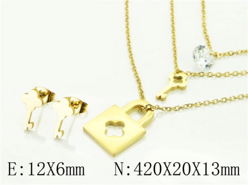 BC Wholesale Fashion Jewelry Sets Stainless Steel 316L Jewelry Sets NO.#BC57S0127NX