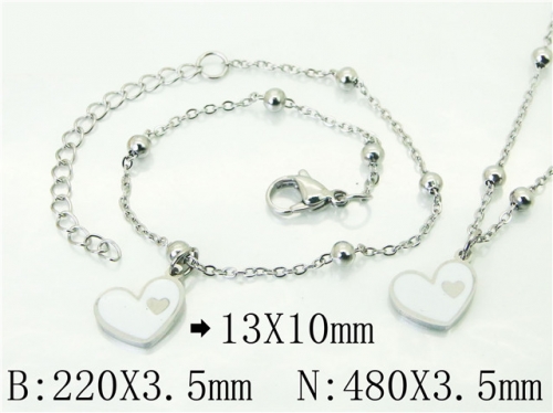 BC Wholesale Fashion Jewelry Sets Stainless Steel 316L Jewelry Sets NO.#BC91S1423HVV