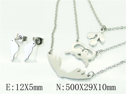 BC Wholesale Fashion Jewelry Sets Stainless Steel 316L Jewelry Sets NO.#BC57S0100MY