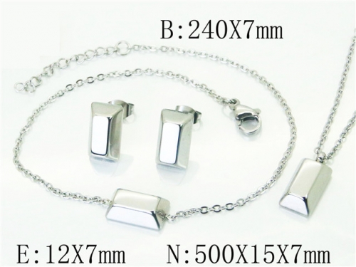 BC Wholesale Fashion Jewelry Sets Stainless Steel 316L Jewelry Sets NO.#BC59S2394PQ