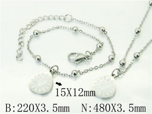 BC Wholesale Fashion Jewelry Sets Stainless Steel 316L Jewelry Sets NO.#BC91S1417HEE