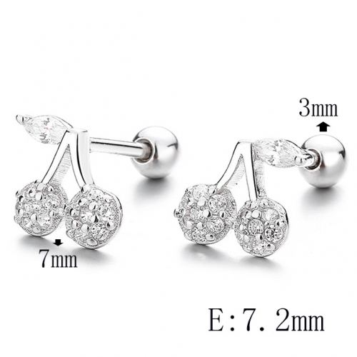 BC Wholesale 925 Sterling Silver Jewelry Earrings Good Quality Earrings NO.#925SJ8EA5604