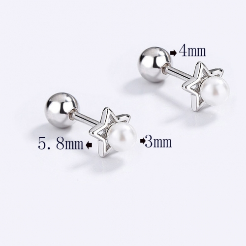 BC Wholesale 925 Sterling Silver Jewelry Earrings Good Quality Earrings NO.#925SJ8EA5801