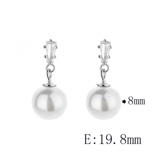 BC Wholesale 925 Sterling Silver Jewelry Earrings Good Quality Earrings NO.#925SJ8EA1020