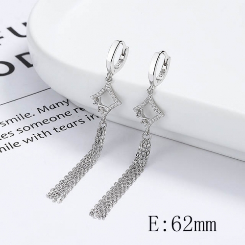 BC Wholesale 925 Sterling Silver Jewelry Earrings Good Quality Earrings NO.#925SJ8EA5807