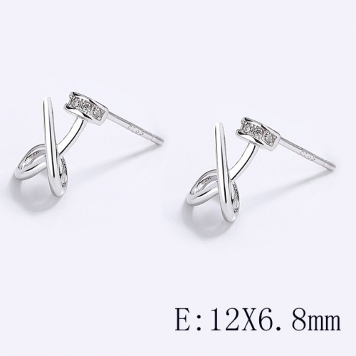 BC Wholesale 925 Sterling Silver Jewelry Earrings Good Quality Earrings NO.#925SJ8EA5916