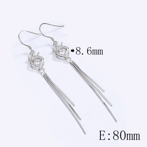 BC Wholesale 925 Sterling Silver Jewelry Earrings Good Quality Earrings NO.#925SJ8EA5615