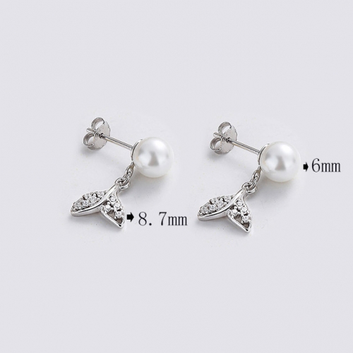 BC Wholesale 925 Sterling Silver Jewelry Earrings Good Quality Earrings NO.#925SJ8EA0218