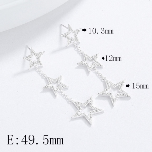 BC Wholesale 925 Sterling Silver Jewelry Earrings Good Quality Earrings NO.#925SJ8E1A204