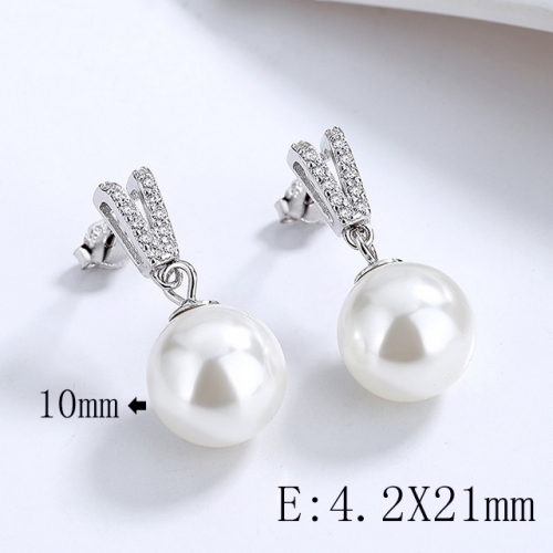 BC Wholesale 925 Sterling Silver Jewelry Earrings Good Quality Earrings NO.#925SJ8EA0716