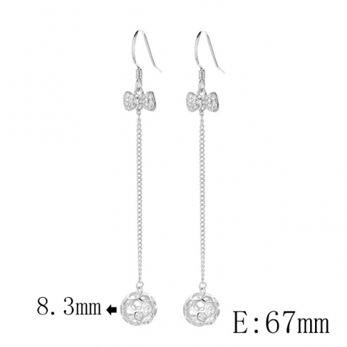 BC Wholesale 925 Sterling Silver Jewelry Earrings Good Quality Earrings NO.#925SJ8EA5805